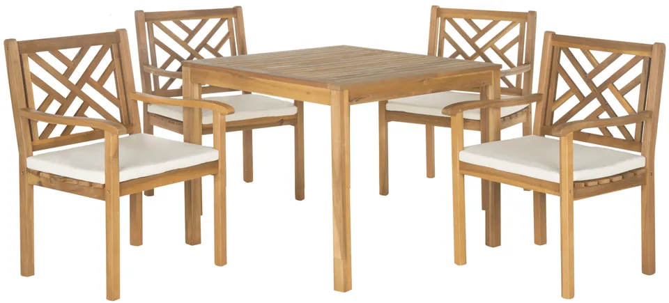 Bradbury 5 Piece Dining Set - Natural/Beige