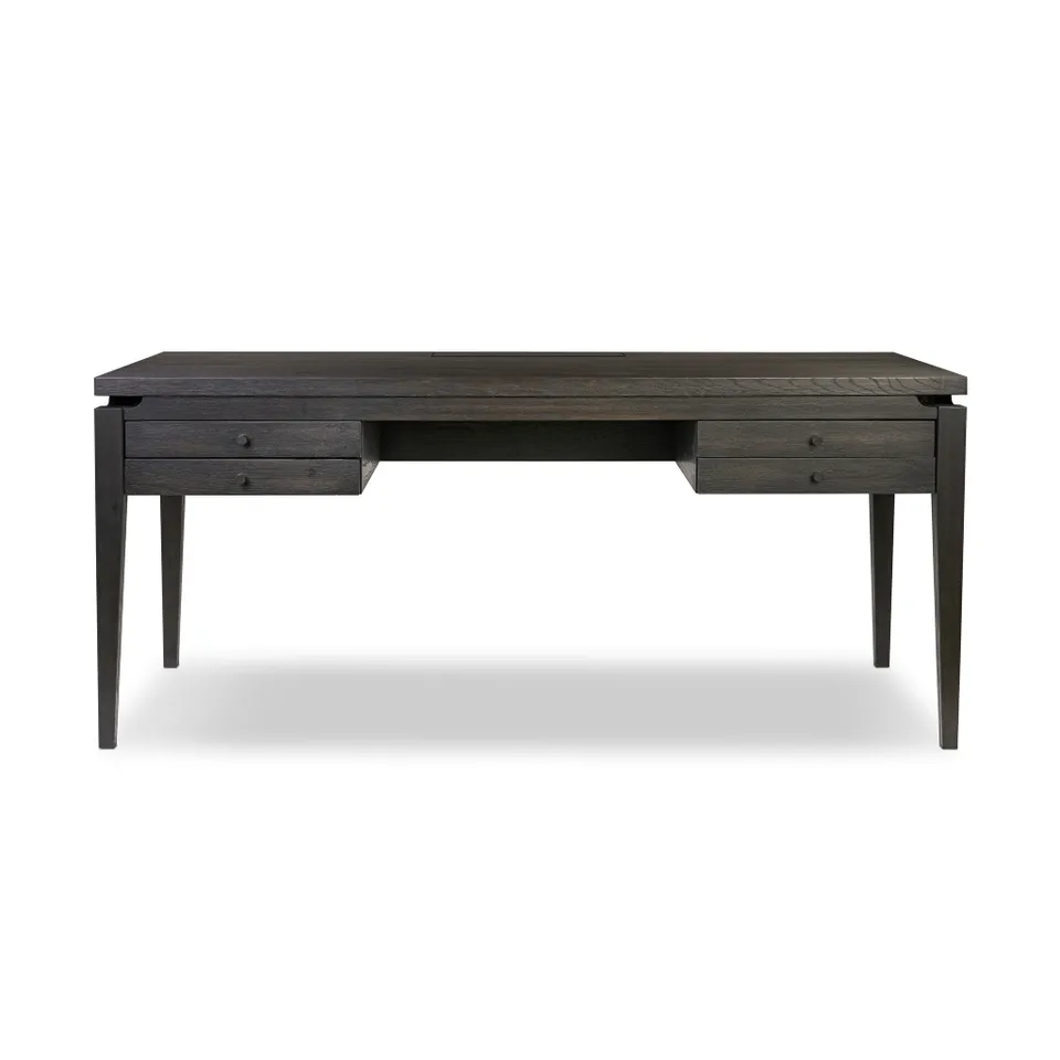 Bergstrom Desk - Smoked Black Veneer