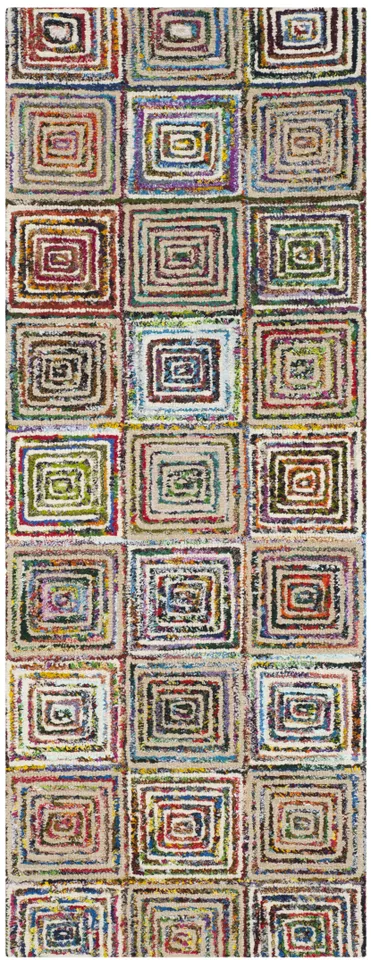 Arlo Home Hand Tufted Area Rug, NAN608A, Cream,  2' 3" X 6'