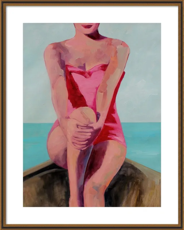 Woman in a Boat by T. S. Harris for Artfully Walls