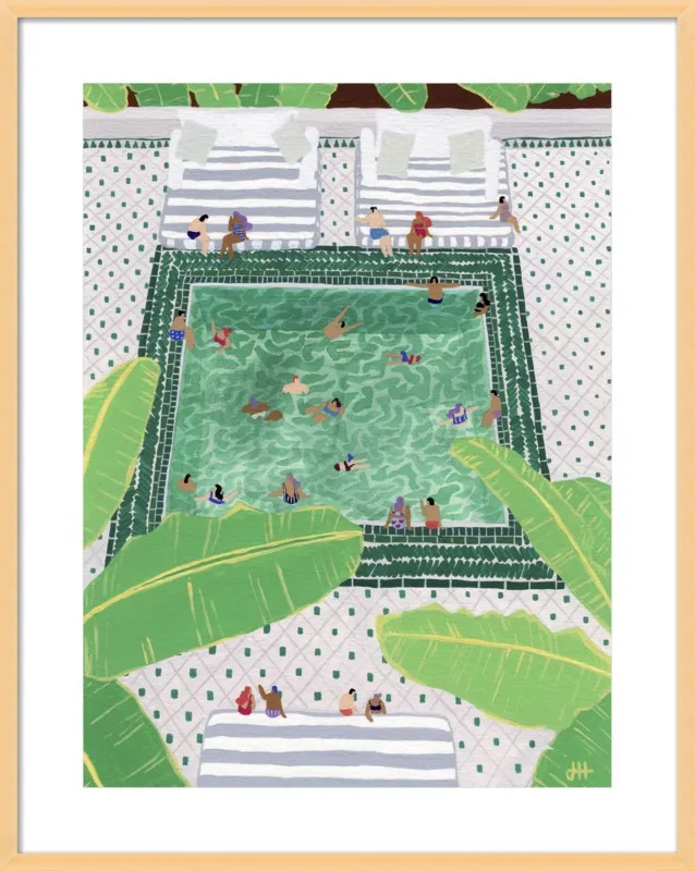 Green Riad by Joanne Ho for Artfully Walls