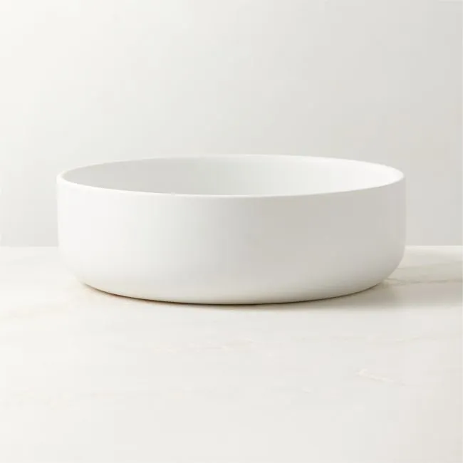 Mori Matte White Serving Bowl