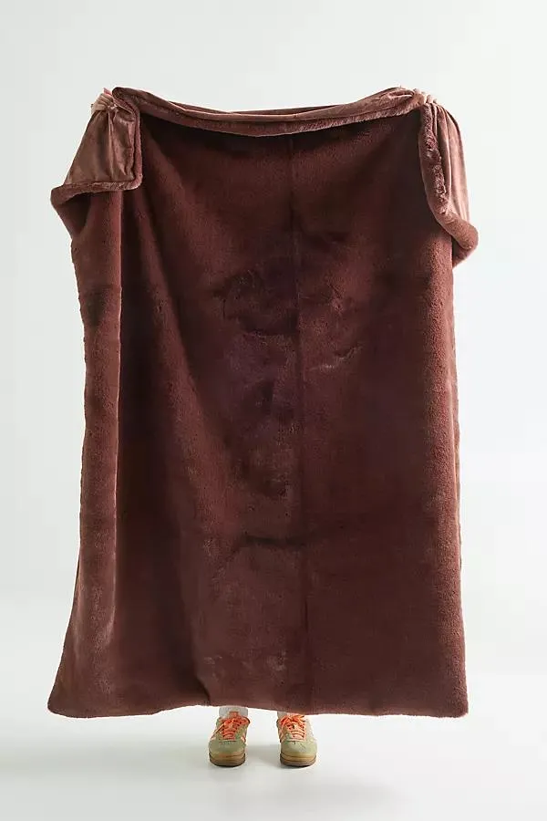 Sophie Faux Fur Throw Blanket