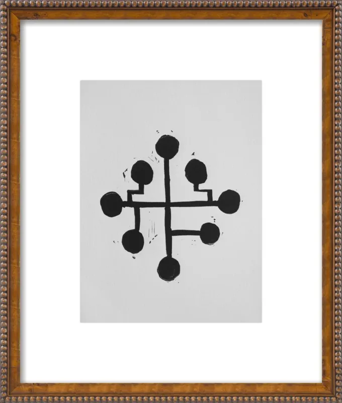Geometric Midcentury Atomic Print by Stacy Rajab for Artfully Walls