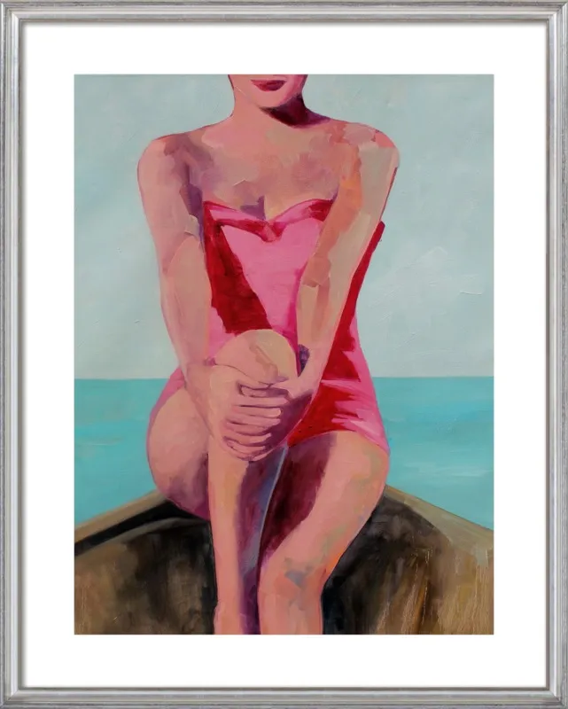 Woman in a Boat by T. S. Harris for Artfully Walls