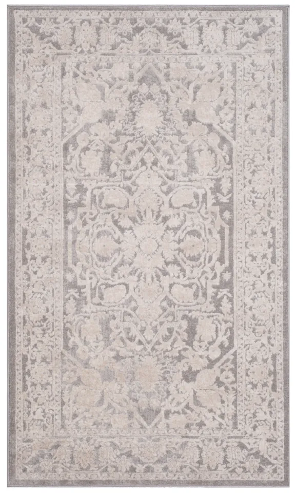 Arlo Home Woven Area Rug, RFT665C, Light Grey/Cream,  3' X 5'