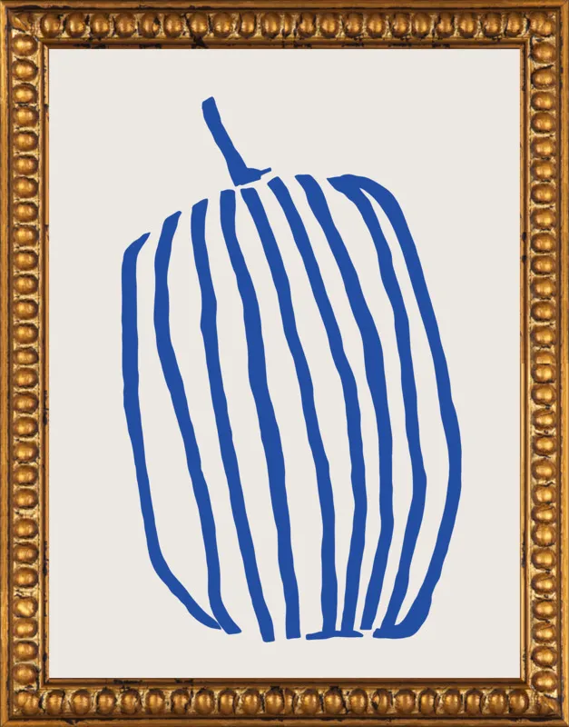 Striped pumpkin by Jessica Nielsen for Artfully Walls