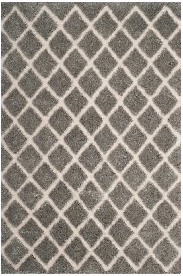 Arlo Home Woven Area Rug, ARG780G, Light Grey/Cream,  3' X 5'