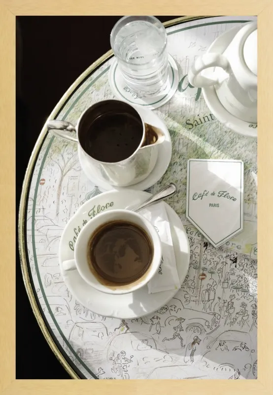 Chocolat chaud au Café de Flore by Lauren & Annael Tolila for Artfully Walls