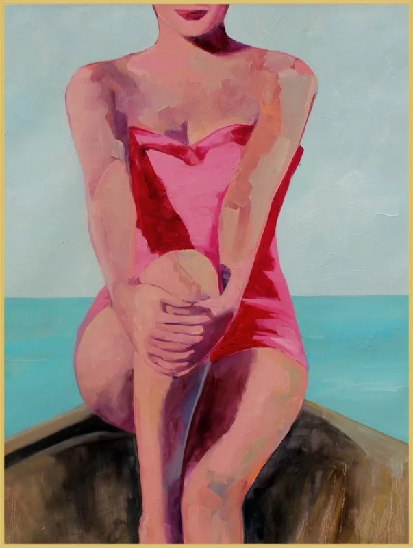 Woman in a Boat by T. S. Harris for Artfully Walls