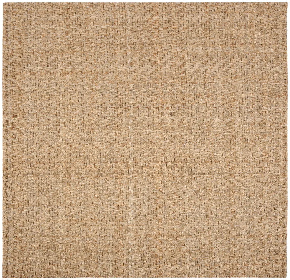 Arlo Home Hand Woven Area Rug, NF265A, Natural,  6' X 6' Square