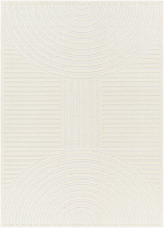 Lyna Beige Indoor 5' x 7'2" Machine Woven Rug