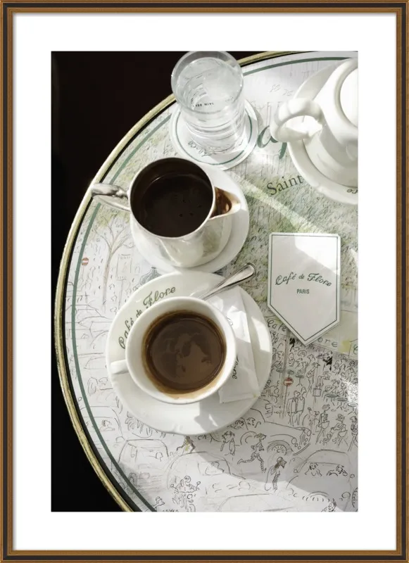 Chocolat chaud au Café de Flore by Lauren & Annael Tolila for Artfully Walls