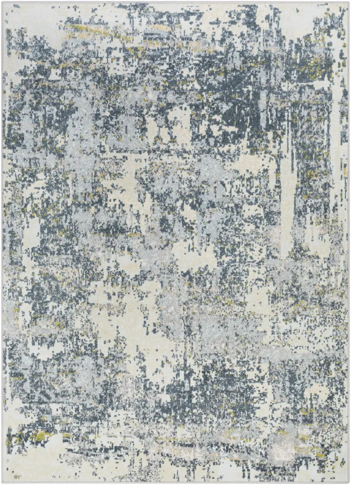 New Mexico Blue Indoor 2' x 2'11" Machine Woven Rug