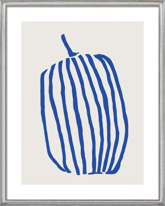 Striped pumpkin by Jessica Nielsen for Artfully Walls