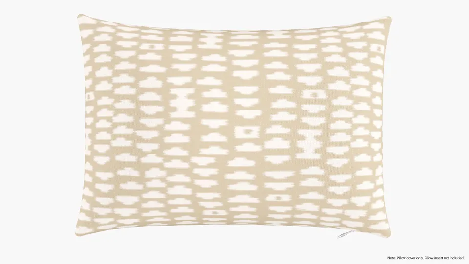 Throw Pillow Cover 14" x 20", Sand Odalisque, 14" x 20"