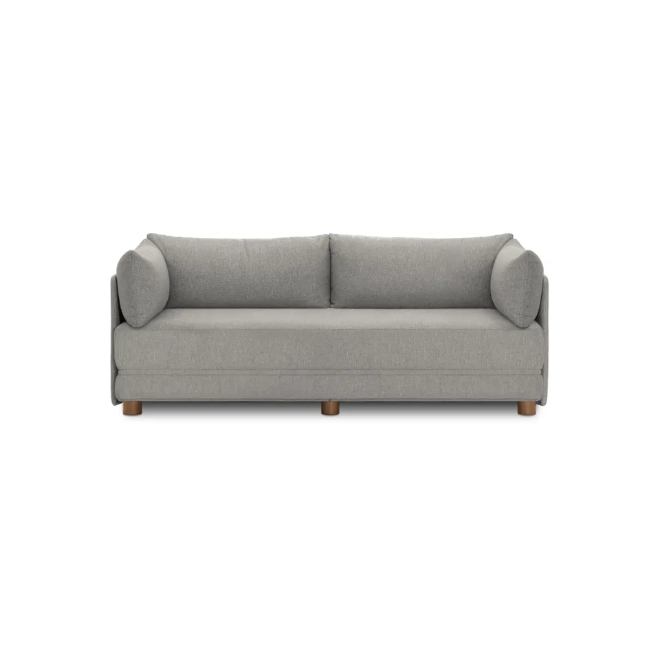 Shift Sleeper Sofa - Stone Grey - Performance Basketweave