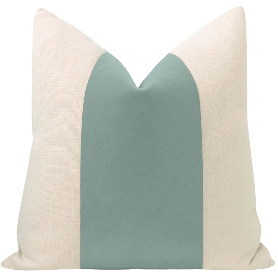 PANEL :: MOHAIR VELVET // CERULEAN BLUE - 20” X 30” QUEEN SHAM