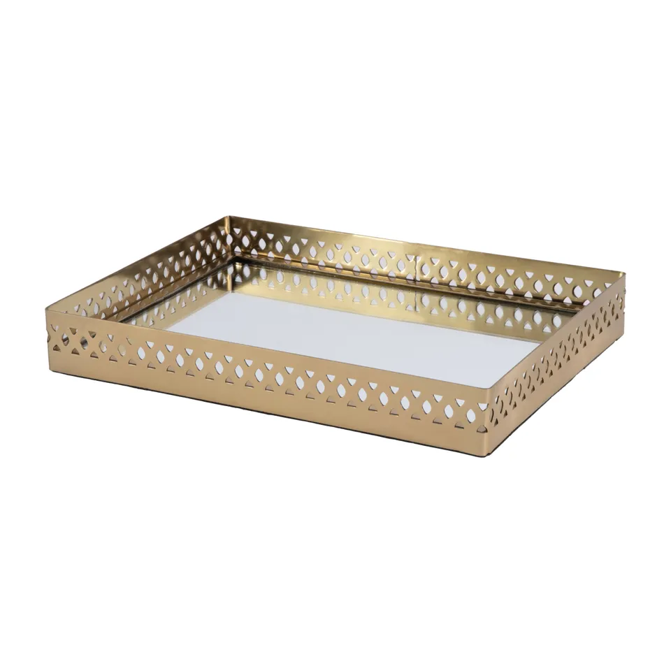 Lamont Polished Gold Serving Tray