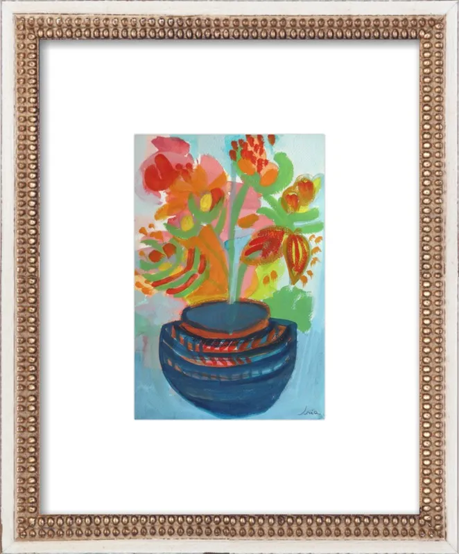 Red Flowers by Iria Fernandez Alvarez for Artfully Walls