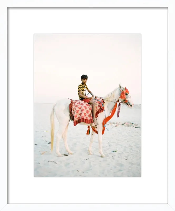 Boy on Horse by Andrew Jacona for Artfully Walls