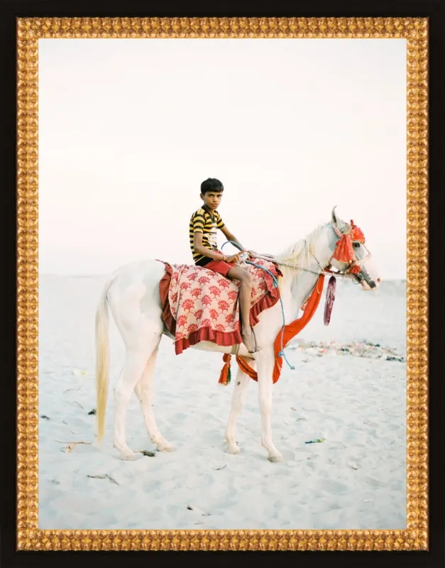Boy on Horse by Andrew Jacona for Artfully Walls