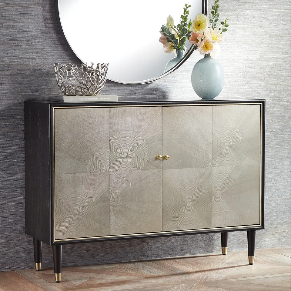 Luna 47 1/4" Wide Espresso Wood Veneer Modern Cabinet