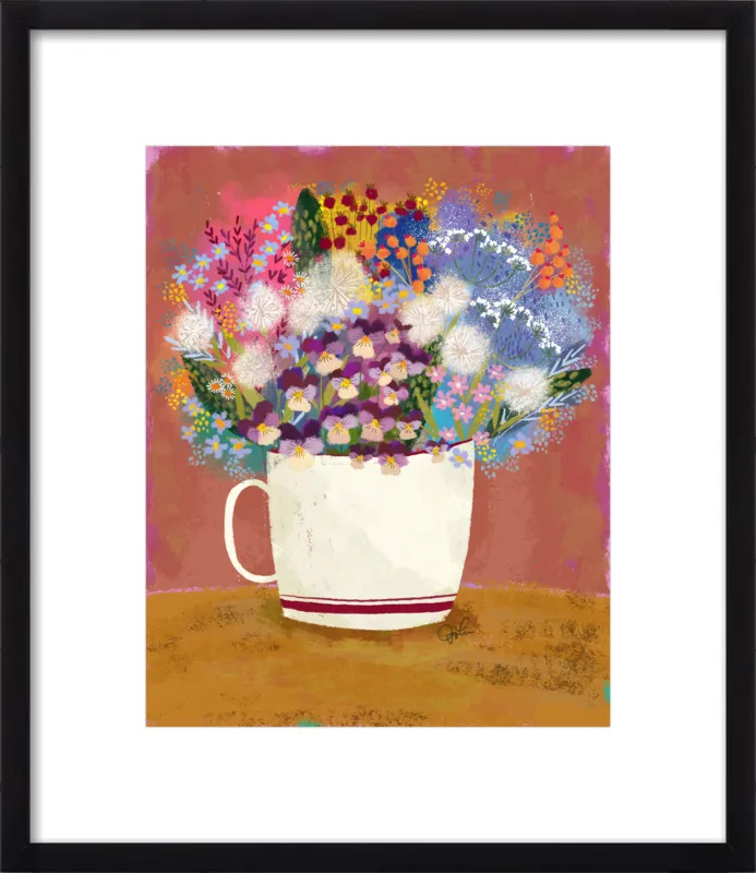 Violas in Russet by Joy Laforme for Artfully Walls