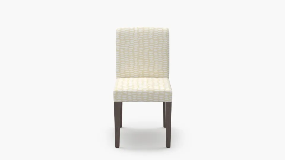 Signature Dining Chair, Sand Odalisque, Espresso Square Tapered Leg