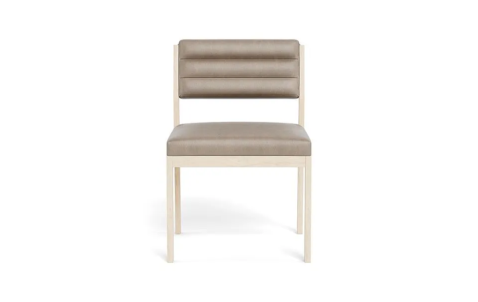 Nora Leather Upholstered Armless Chair