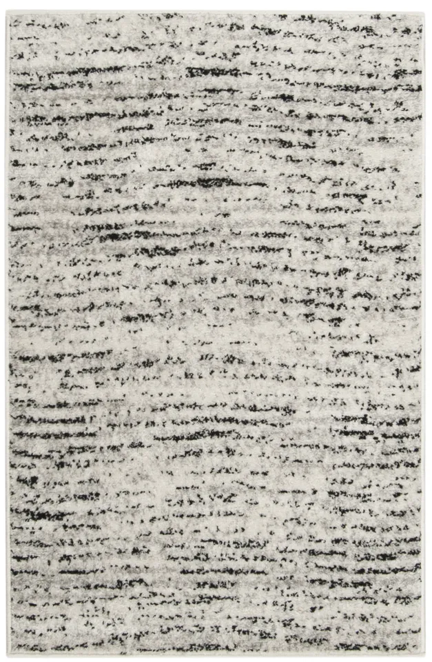 Arlo Home Woven Area Rug, ADR117B, Ivory/Silver,  2' 6" X 4'