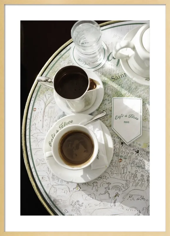 Chocolat chaud au Café de Flore by Lauren & Annael Tolila for Artfully Walls