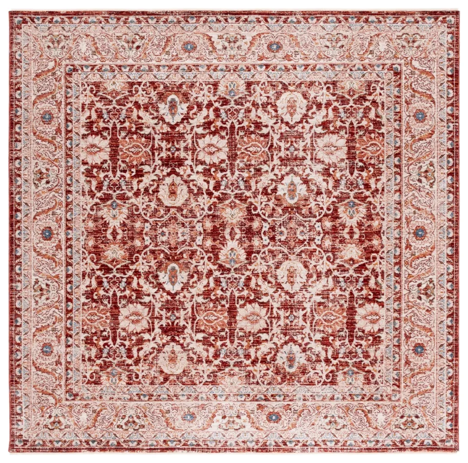 Lauren Ralph Lauren Collection Warwick Rug, Oxblood, 6'7" x 6'7"