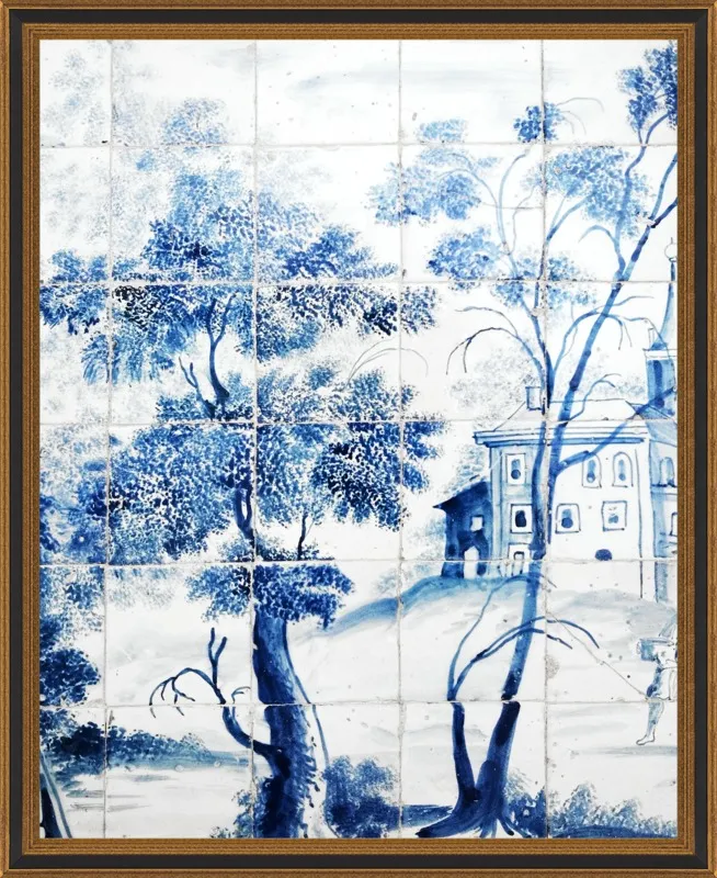 Lisbon Blue Tiles Two by Lupen Grainne for Artfully Walls