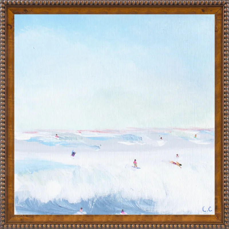 Soft Blue Surf  by Caroline Chriss  for Artfully Walls