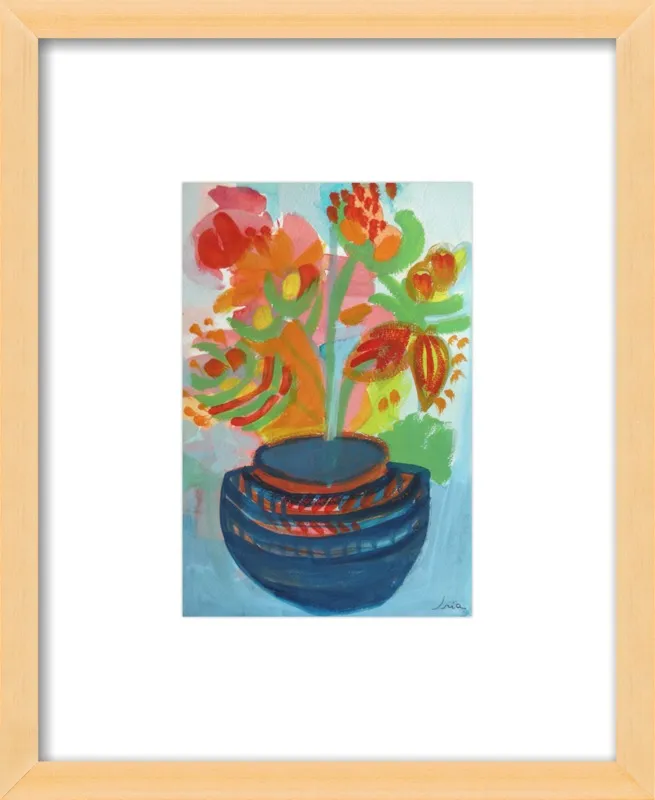 Red Flowers by Iria Fernandez Alvarez for Artfully Walls