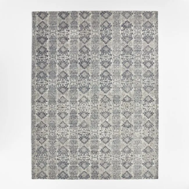 Alvarez Wool Hand-Tufted Mineral Blue Area Rug 10'x14'