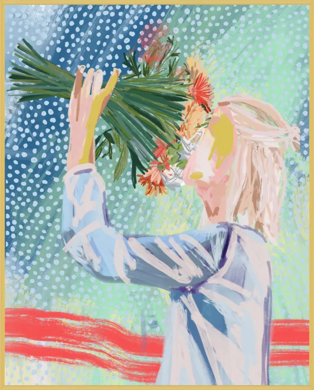 I like to stop and smell the roses  by Jamie Corley for Artfully Walls