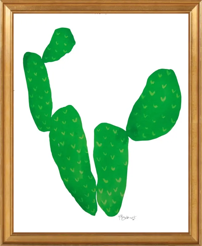 Green Cacti by Kate Roebuck for Artfully Walls