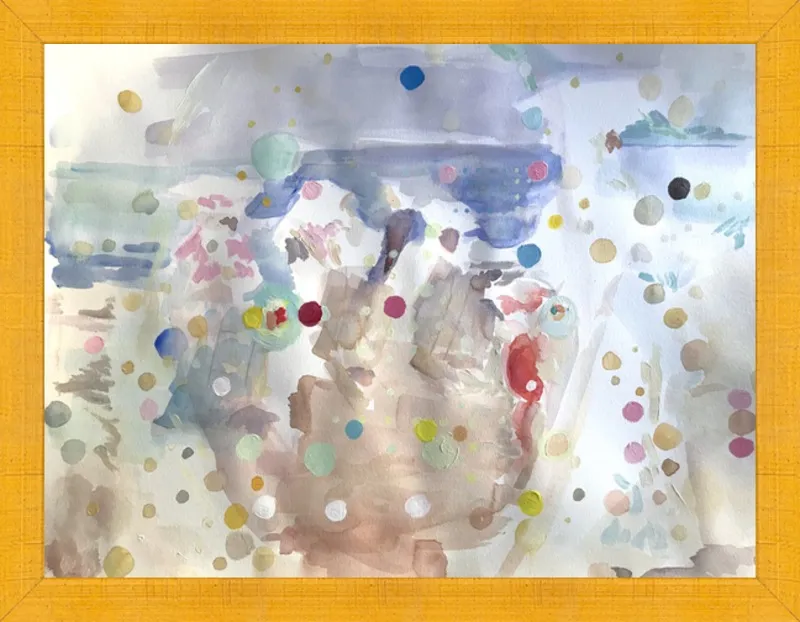 Beach scene (from memory)  by Hannah Dean for Artfully Walls