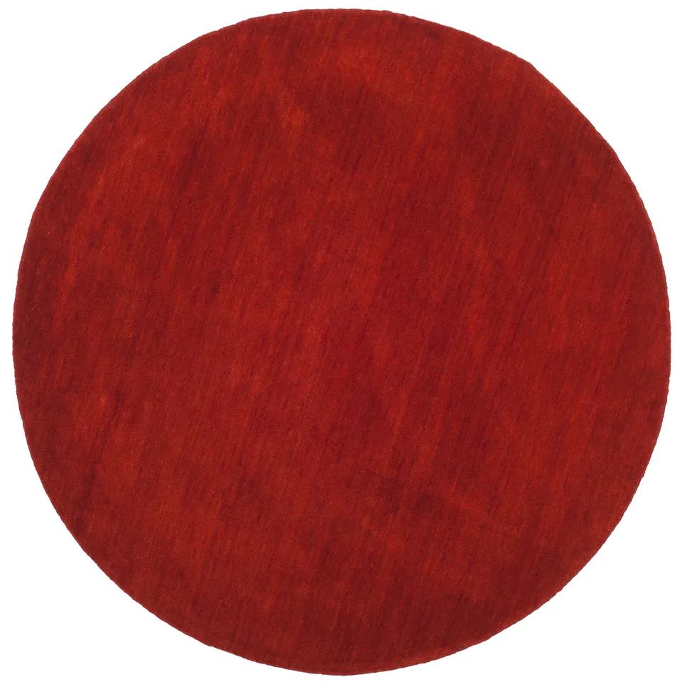 Arlo Home Hand Loomed Area Rug, HIM311H, Red,  6' X 6' Round