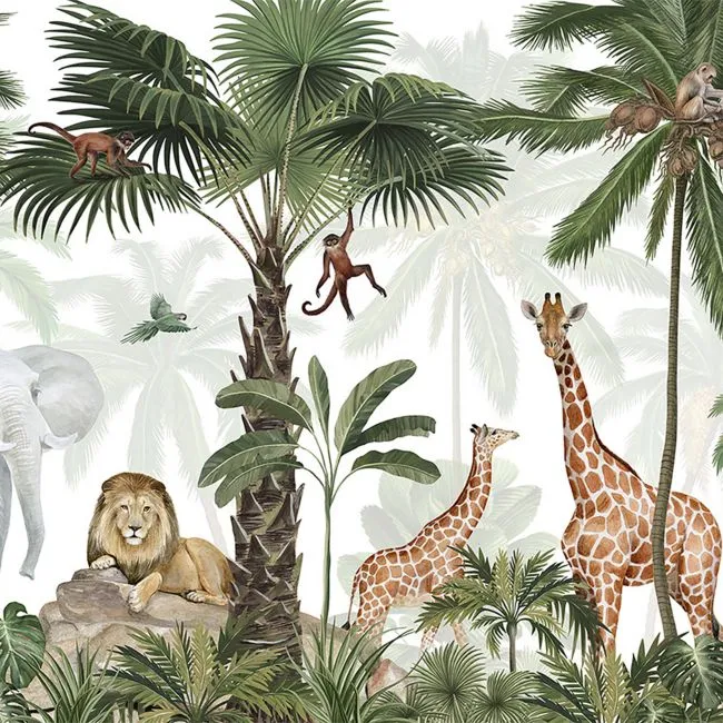 Tempaper Jungle Party Peel & Stick Wall Mural