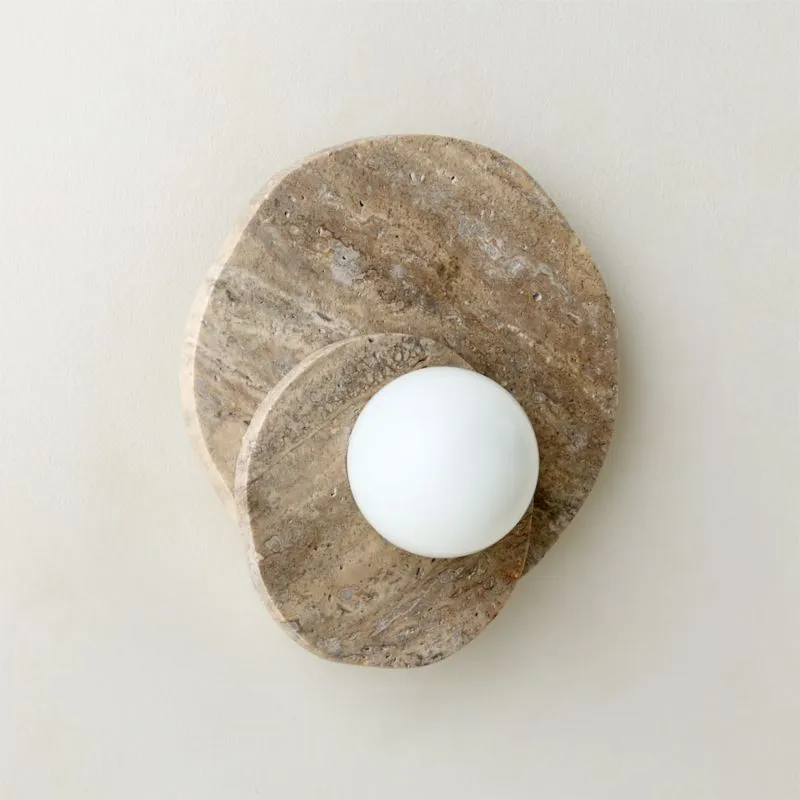 Astr Travertine Wall Sconce