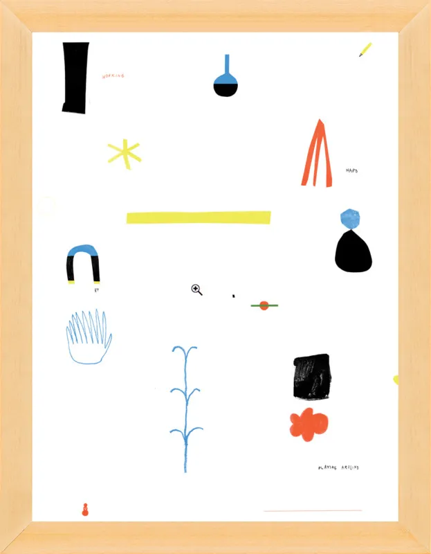 Working hard by playing around  by Agata Królak for Artfully Walls