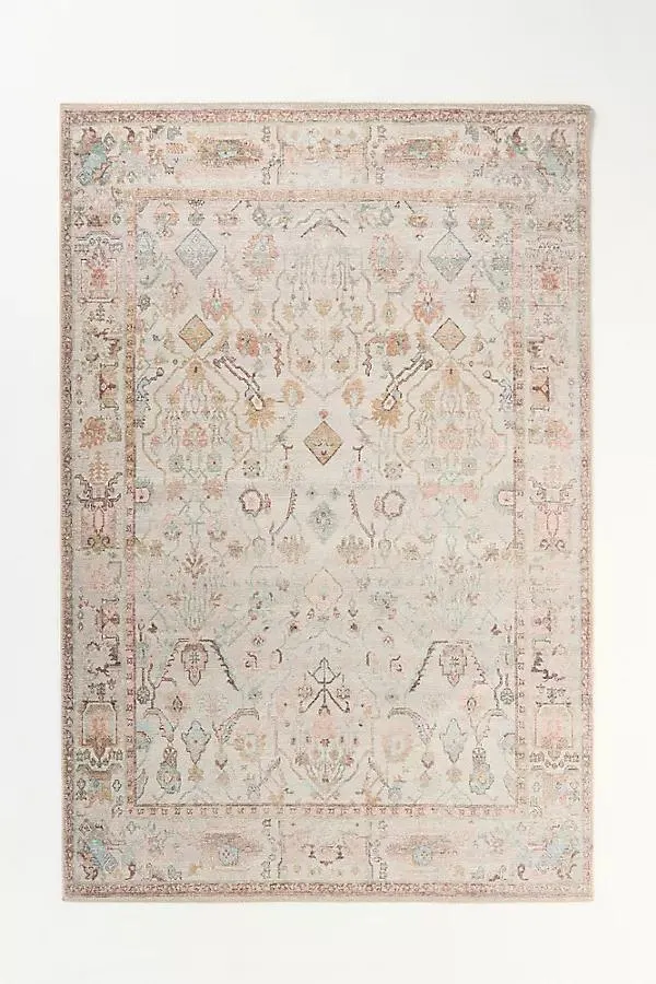 Washable Persian-Inspired Rug
