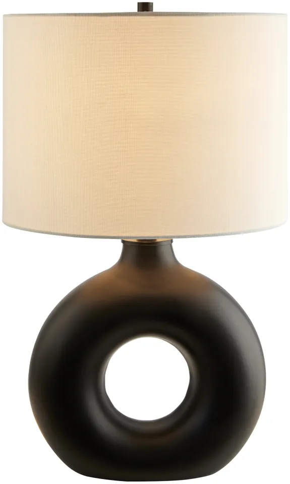 Solara  Glazed 25"H x 14"W x 14"D Accent Table Lamp
