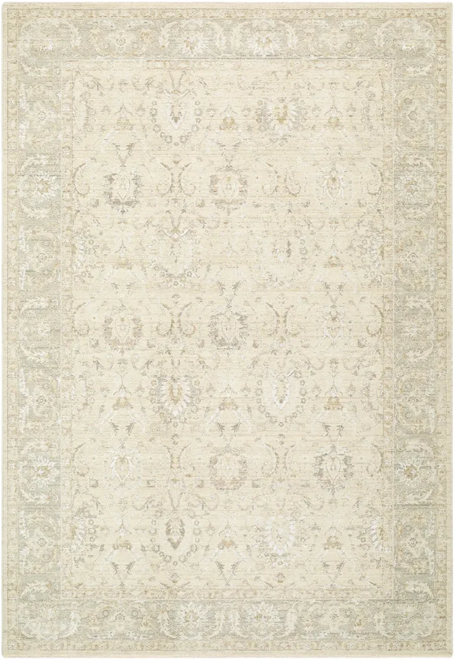 Lotus White Indoor 2' x 2'11" Machine Woven Rug