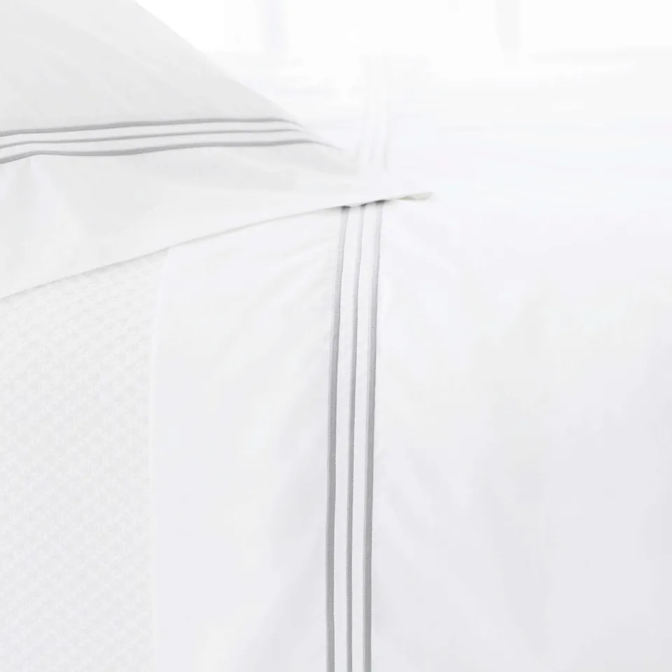 Trio Pearl Grey Flat Sheet