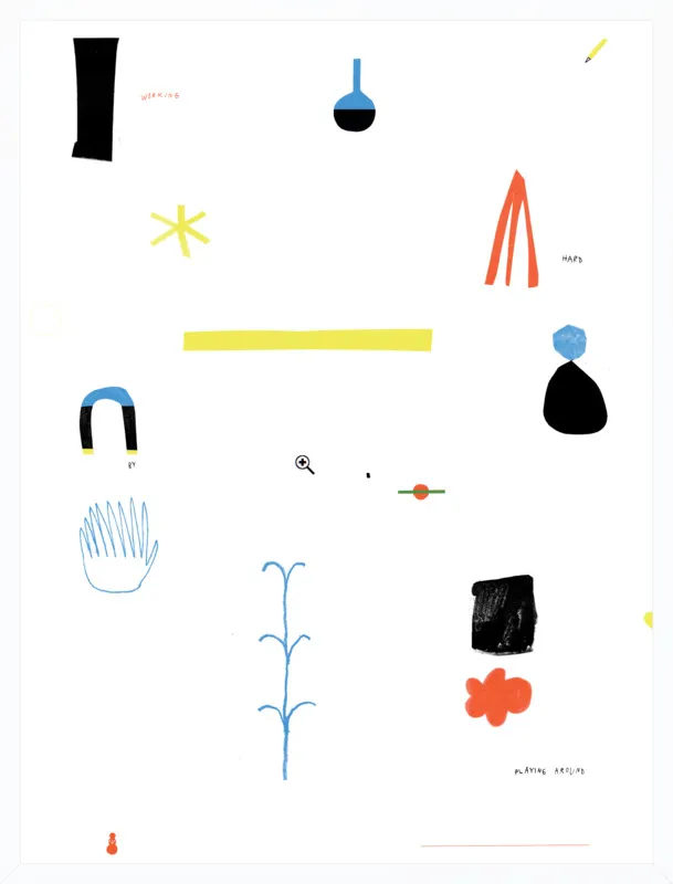 Working hard by playing around  by Agata Królak for Artfully Walls