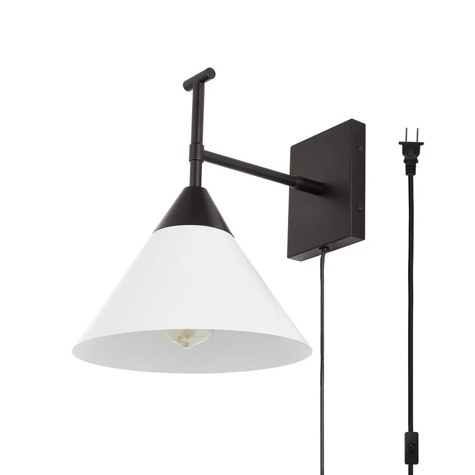 Velezia 12.5" Wall Sconce - Black / White